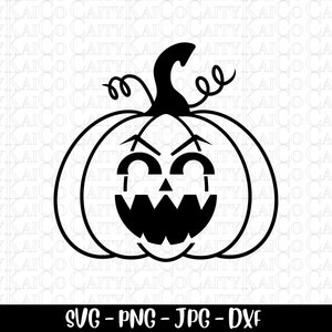 Jack O Lantern svg, pumpkin face svg, Halloween svg, scary pumpkin svg, cut file, png, clipart, Digital download
