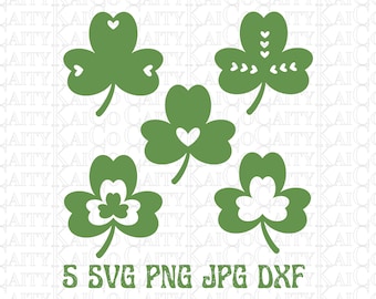 Shamrock svg bundle, St. Patrick’s Day svg bundle, clover svg, shamrock clipart, cut files, Irish svg, dxf, png, jpg, instant download files