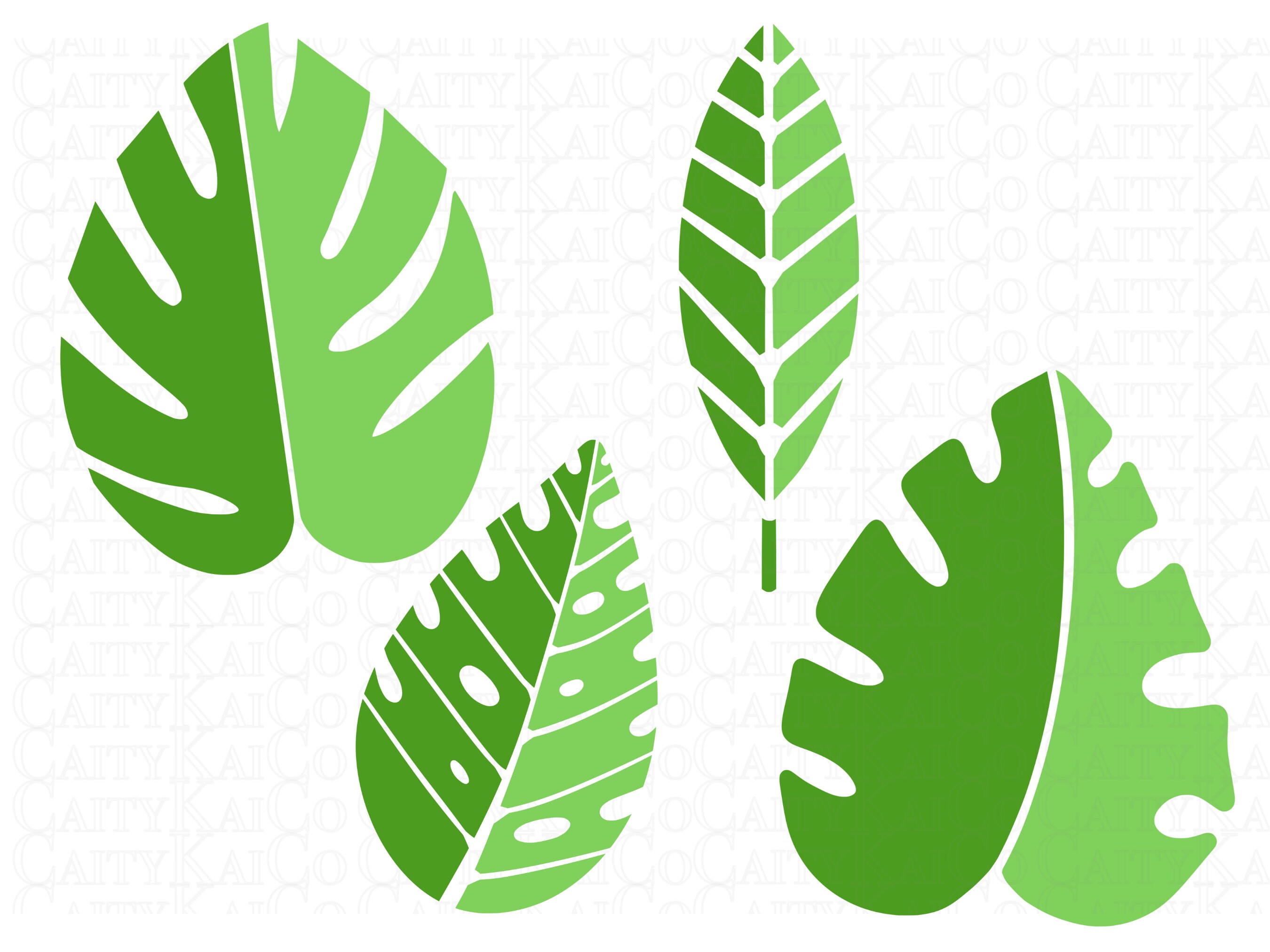 Tropical Leaves Svg Bundle of 20, Tropical Leaf Svg, Monstera Leaf Svg ...