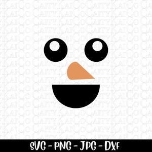 Twarz bałwana svg, bałwan svg, Boże Narodzenie svg, zima svg, plik do cięcia, png, clipart sezonu świątecznego, komercyjne użycie svg, pobieranie cyfrowe