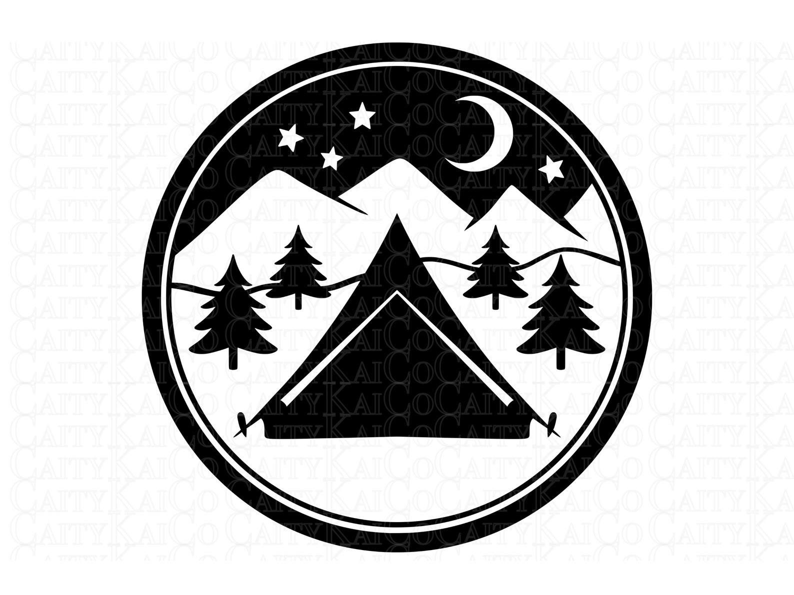 Camping Scenes SVG Bundle of 6 Mountain Camping Svg Bundle - Etsy
