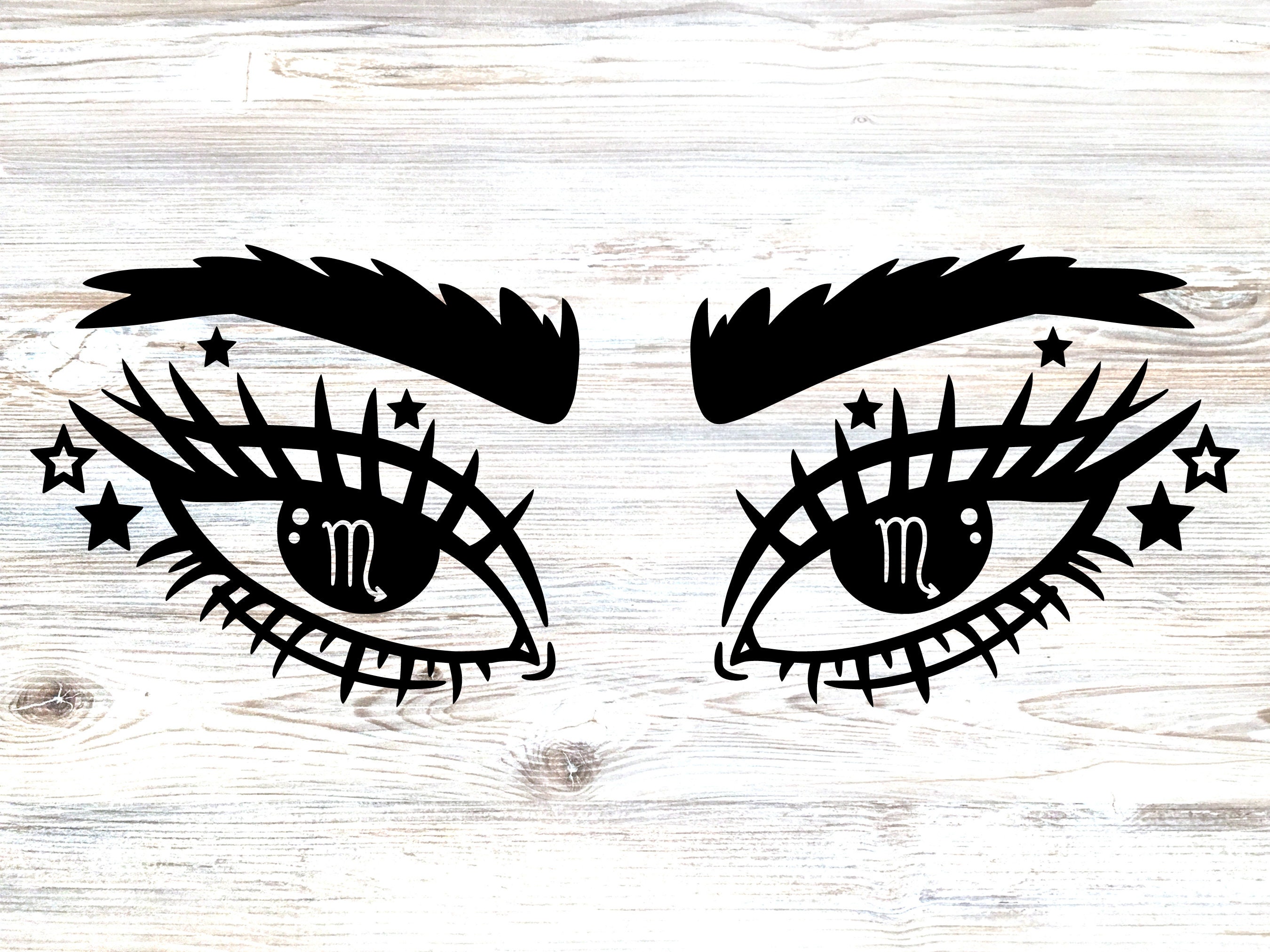 Scorpio Zodiac Eyes Svg, Zodiac Sign Svg, Scorpio Svg, Astrology