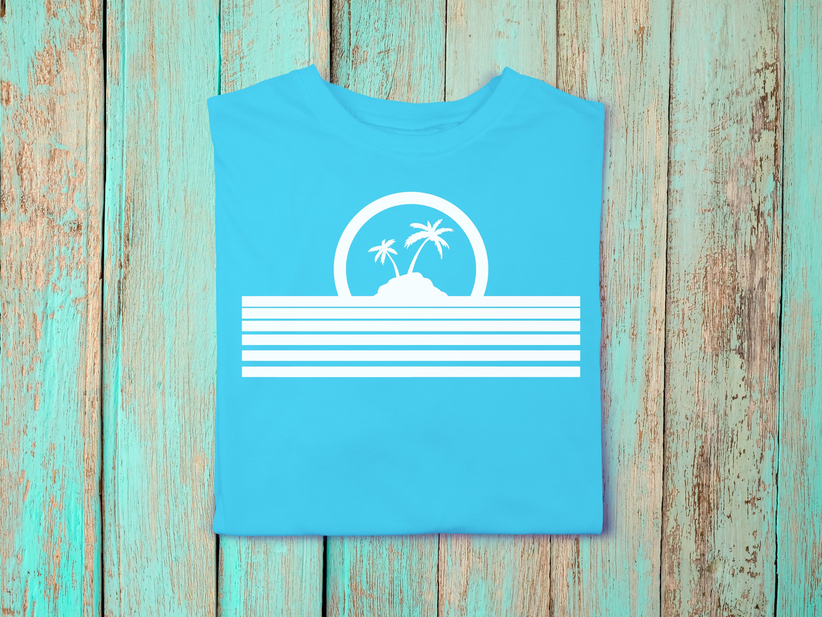 Beach SVG, Palm Tree Svg, Tropical Island Beach Scene Svg, Cut File ...