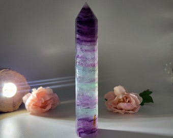 大型ブルーフローライトタワー 高級T249a - Etsy 日本