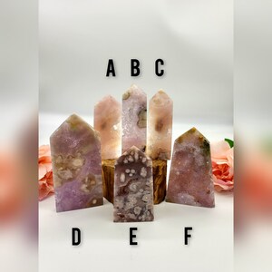 High Quality Druzy Pink Amethyst with Flower agate crystals - you choose! - Pink Amethyst Towers with Drusy