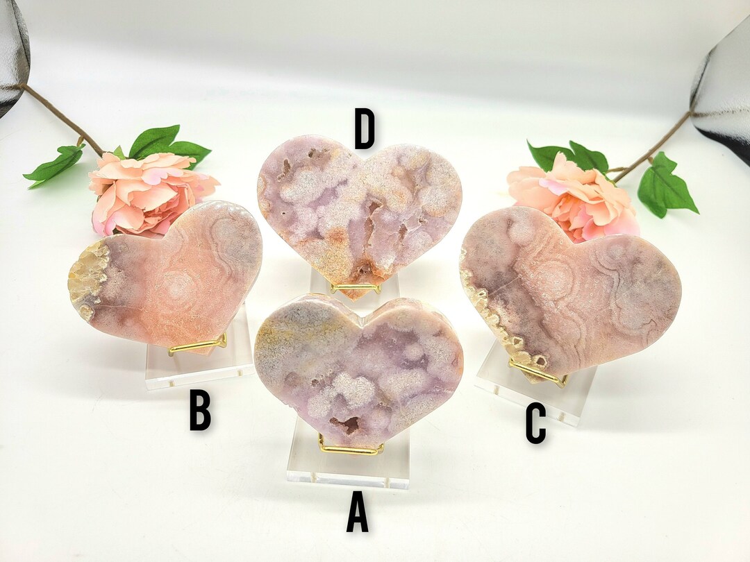 ドゥルージー ピンク アメジスト ハート - 高品質のピンク アマジスト