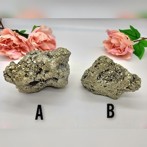 Raw Pyrite Crystal Specimen - High Quality - Cubic Pyrite chunk - Fools Gold - Large Sizes