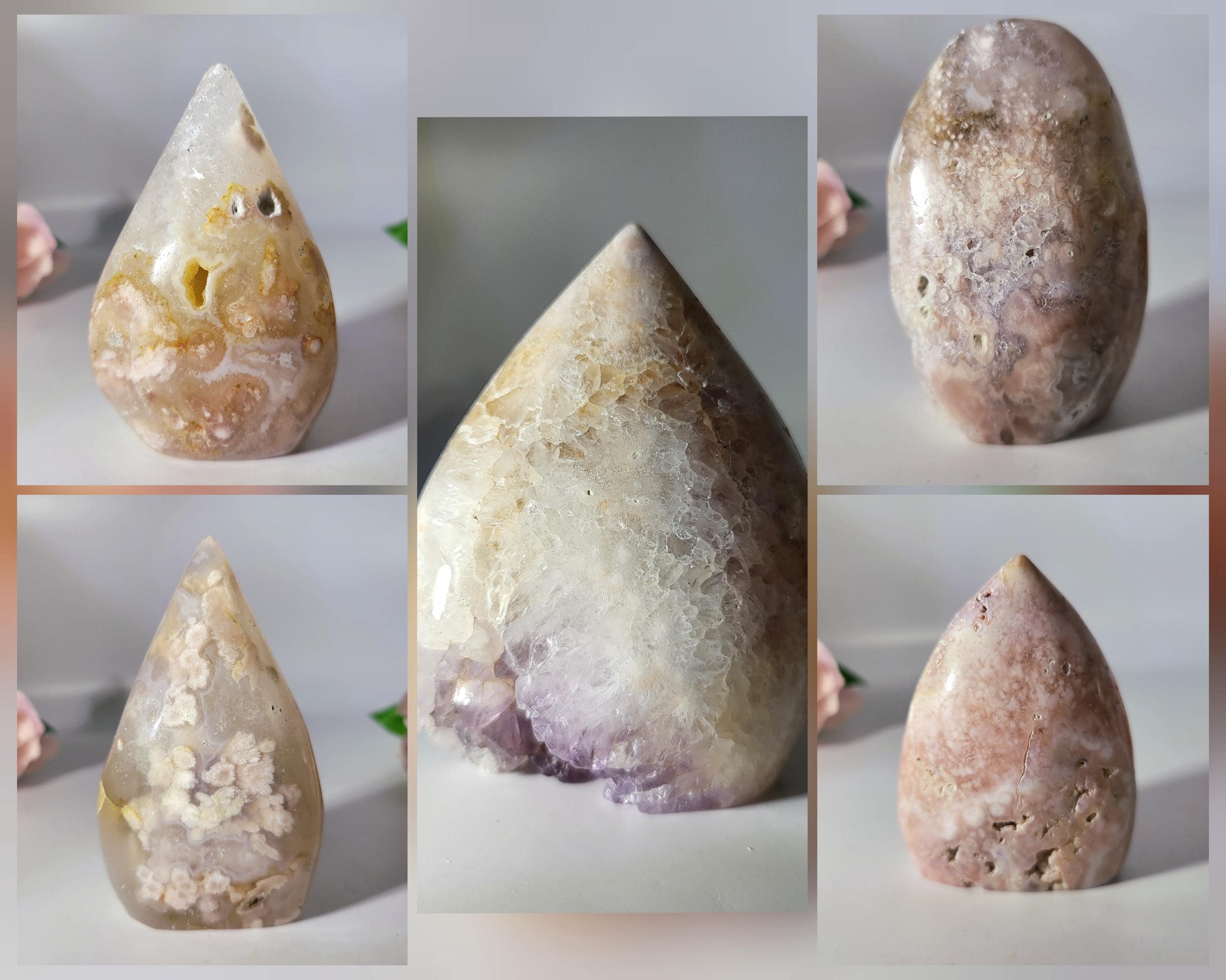 フラワーアゲートクリスタル - 高品質のフラワーアゲートフリー