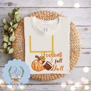 Fall Pumpkin Digital Art | Fall clipart | Football clip art | Football Pumpkins | Fall Sublimation | Fall Latte Clipart l Football Shirt