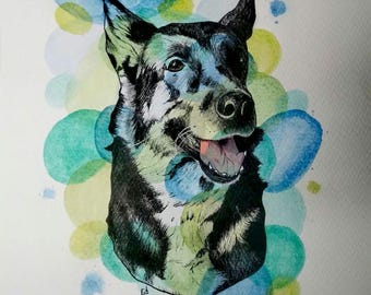 Retrato mascota en madera personalizado - Personalized wooden pet portrait