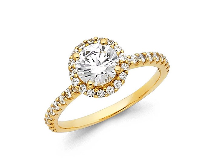 14K Solid Gold "Tiffany" Ladies Engagement Bridal Set Ring Brand New 2.70 Grams