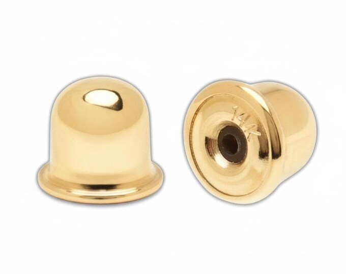 14K Gold Baby screw on Earring Backing sold 1 Pair in  Small Size Only fit only 0.75mm 22 Gauge