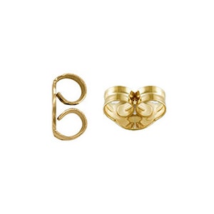 Support de boucle d'oreille à écrou à friction papillon en or 14 carats vendu 1 paire en très petit, petit, moyen, grand ou extra grand.