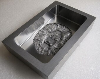 2.5KG 3D! CUSTOM GRAPHITE MOLD Ingot Bar Metal Casting Coin Bar Silver Copper Aluminum Gold Mould