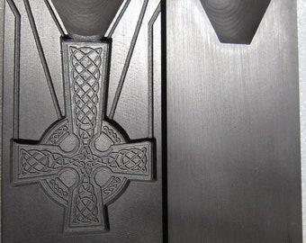 LARGE CELTIC CROSS Graphite Mold Jesus Crucifix Ingot  Mold For Silver Gold Copper Glass & Metal Casting