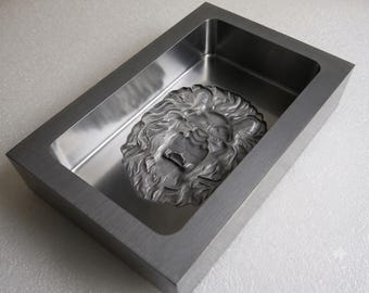 3D! 2.5KG CUSTOM GRAPHIT MOLD Barren Bar Metallguss Münze Bar Silber Kupfer Aluminium Gold Mould 3D