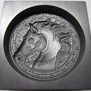 Molde de grafite para moedas de 3 onças, molde para lingotes, barras ou para fundição de prata, ouro, cobre, vidro e metal.