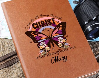 Personalized Prayer Journal For Women Custom Positive Affirmations Journal Christian Gift Religious Gift for Girls Journal God Says You Are