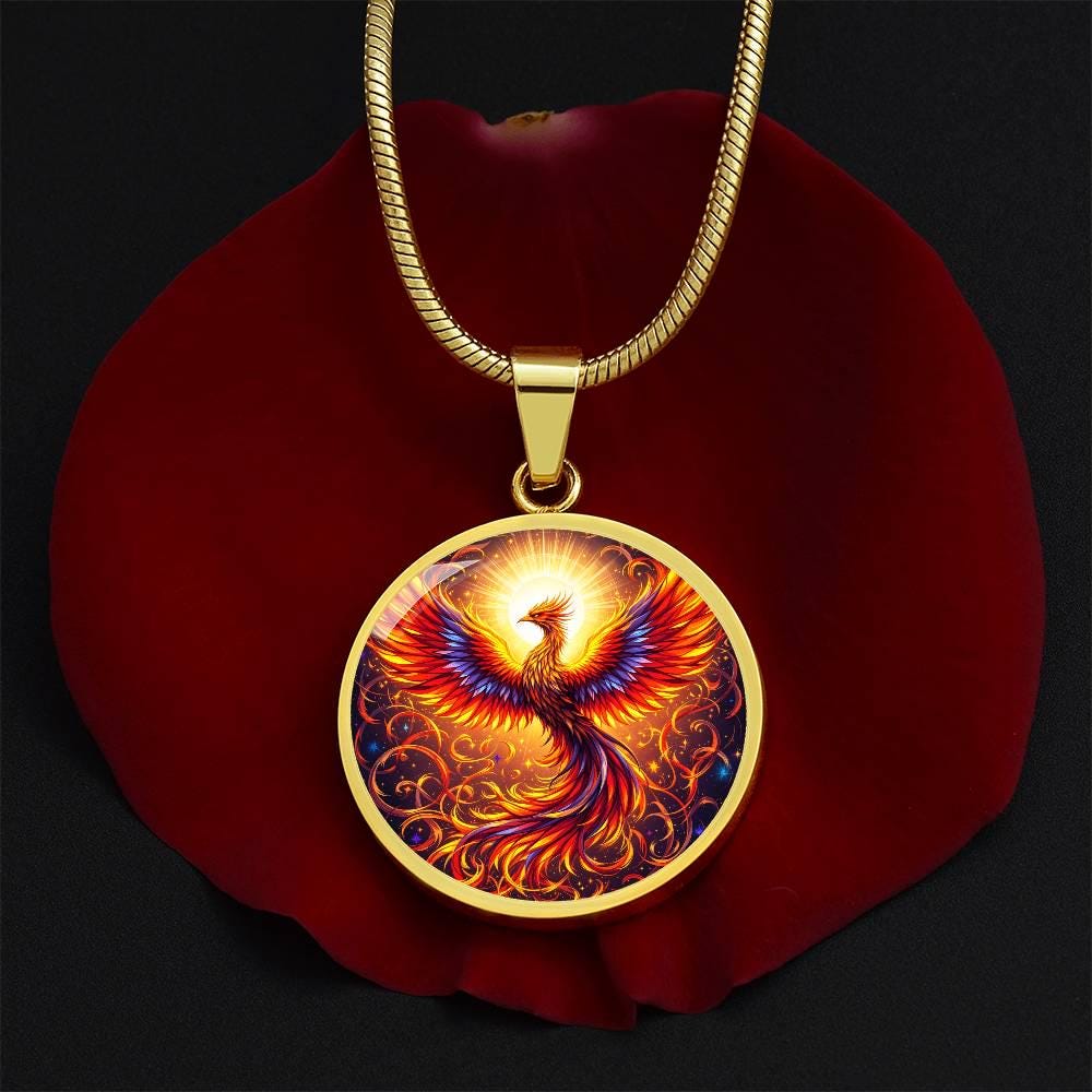 CLEMITRA PHOENIX ブラックネックレス Midnight Phoenix Necklace – Silver Phantom Jewelry