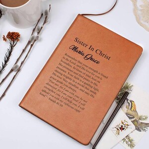 Sister in Christ Journal Gift, Christian friendship, Bible Study, Fear Not Bible Quote, Birthday, Christmas, Gift for Friend