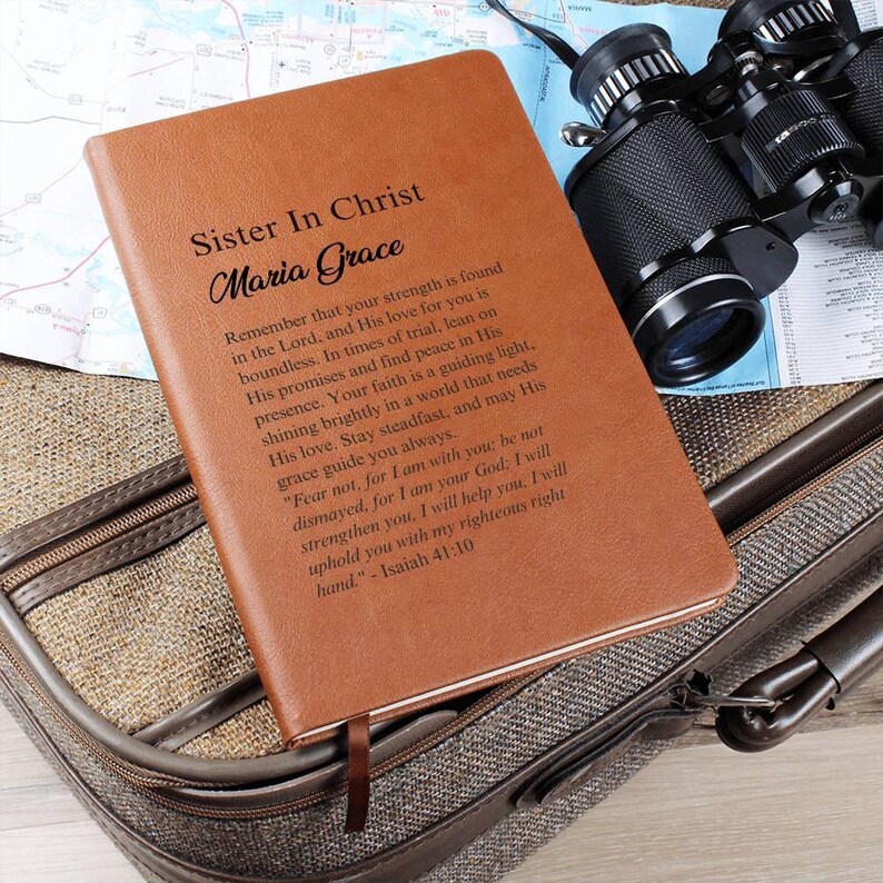 Sister in Christ Journal Gift, Christian friendship, Bible Study, Fear Not Bible Quote, Birthday, Christmas, Gift for Friend image 10