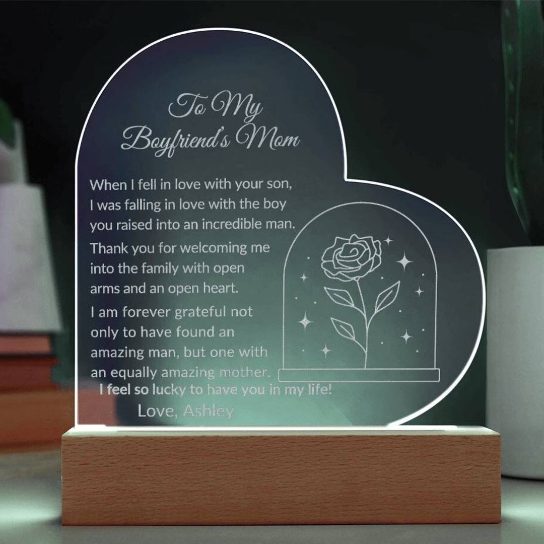 Boyfriends Mom Gift, Gifts for Boyfriend's Mom, to My Boyfriends Mom ...
