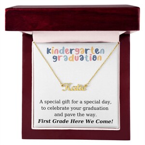 Kindergarten Graduation - Personalized Name Necklace