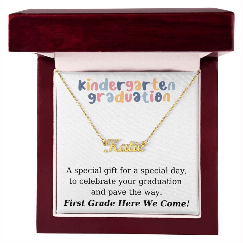 Kindergarten Graduation - Personalized Name Necklace