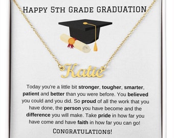 5th Grade Graduation Gift for Her, Elementary School Graduation