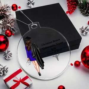 Adorno de enfermera, regalo para enfermeras primerizas, adorno acrílico navideño para enfermeras, RN, LPN, NP, regalo de graduación de enfermería, regalo, regalo de graduación de enfermería imagen 3