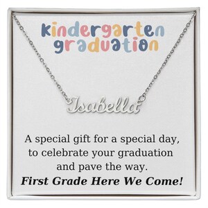 Kindergarten Graduation - Personalized Name Necklace