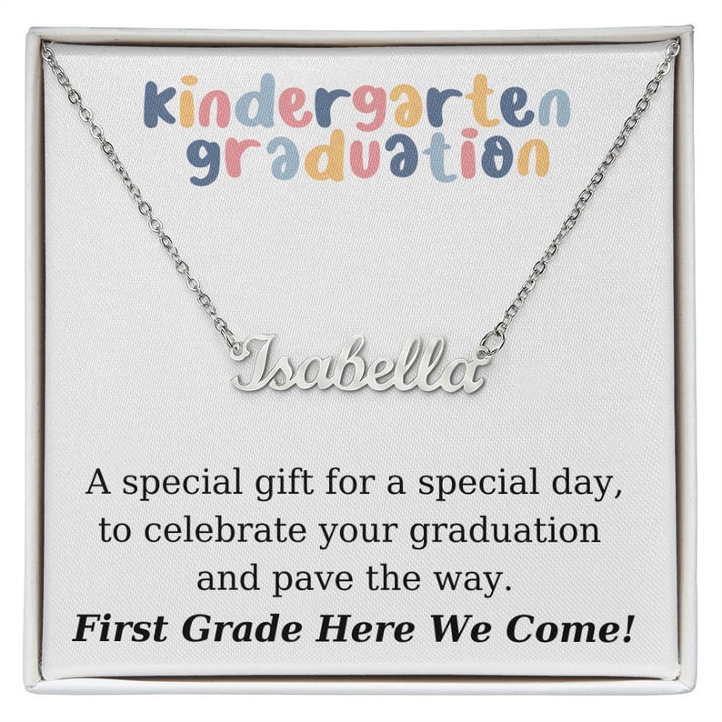 Kindergarten Graduation - Personalized Name Necklace