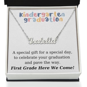 Kindergarten Graduation - Personalized Name Necklace