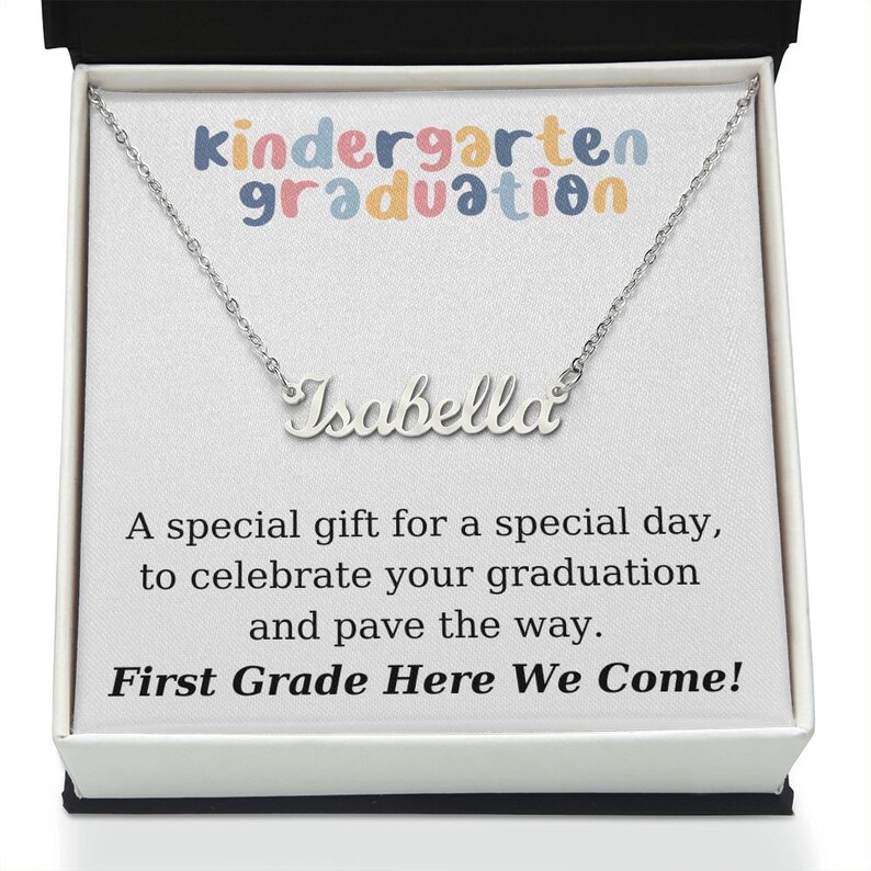 Kindergarten Graduation - Personalized Name Necklace