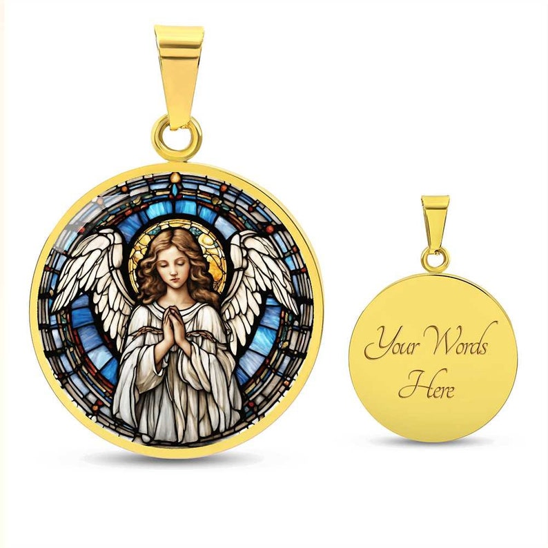 Angel Engraved Necklace
