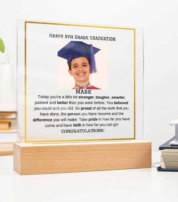 Regalo de graduación de sexto grado Regalo de graduación de sexto grado