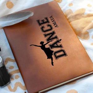 Personalized Dance Journal for Dancer, Dance recital gift, Dance Teacher Gift Notebook, Teacher Appreciation Gift, Custom Dance Team Gifts