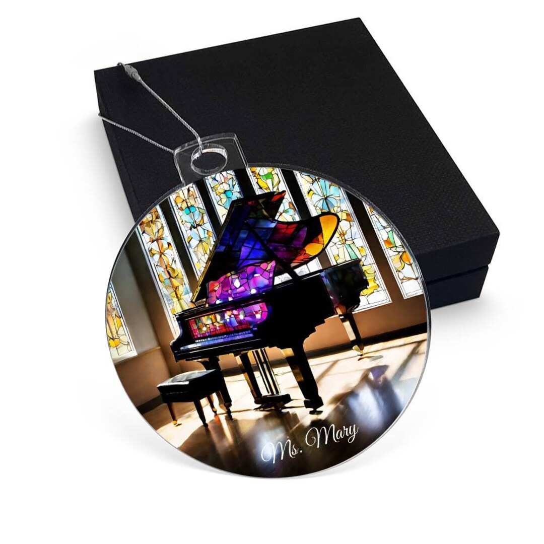 Piano Ornament Gift for Music Teacher, Christmas Ornament Gift for