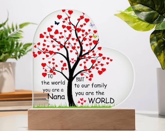 Nana cadeau van kleinkinderen, Moederdagcadeaus voor oma, oma cadeau, grootouderdag, oma cadeau, oma's dagcadeau, oma bord, oma decor