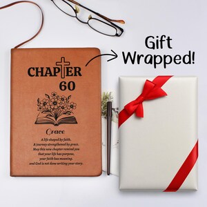 Chapter 60 Christian Birthday Journal, Personalized 60th birthday Name Journal, Birthday Blessings Memory Book image 11