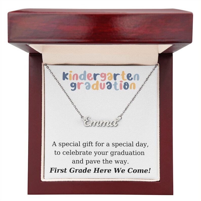 Kindergarten Graduation - Personalized Name Necklace