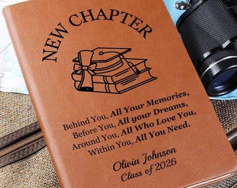 Personalized Class of 2026 Graduation Journal, College Graduation Gift For Her, Custom Notebook For Daughter, Niece, Graduation Keepsake