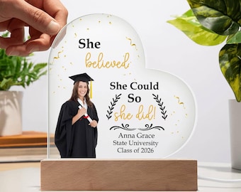 Regalo de graduación, Clase de 2026, Placa de graduación personalizada, Graduación universitaria, Regalo de graduación, Regalos para graduados, Maestría
