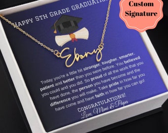 Present till examen i årskurs 5, presentidéer till examen i grundskolan, personligt halsband till flicka, årskurs 2026, nätt och fint