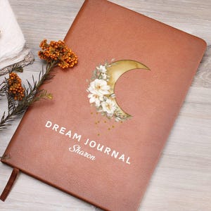 Dream Journal Custom, Personalized Dream Logging Journal, Dream Notebook, Tracker, Log, Dream Book, Manifestation, Law of Attraction Gift