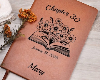 Chapter 30 Journal, Personalized 30th Birthday gift for her, Notebook for turning 30, Milestone journal for best friend Sister Daughter
