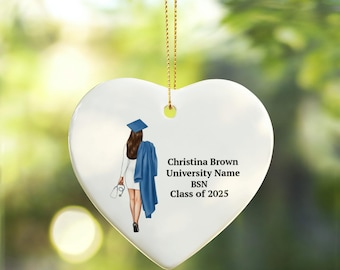 Nurse Ornament, New Nurse Gift, Nurse Christmas Ornament, Graduation Ornament, Graduation Gift, RN Gift, BSN Gift, Nursing Graduation Gift
