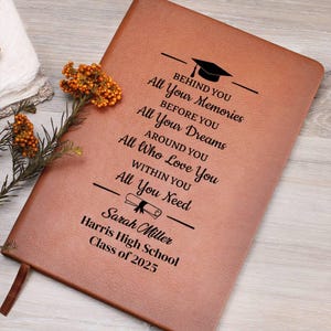 Personalized Graduation Notebook, Graduation Journal, Graduation Gift, Personalized Graduation Gift, Grad Gift, College, High School