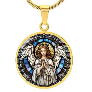 Angel Engraved Necklace
