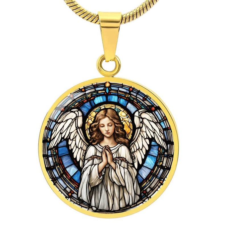 Angel Engraved Necklace